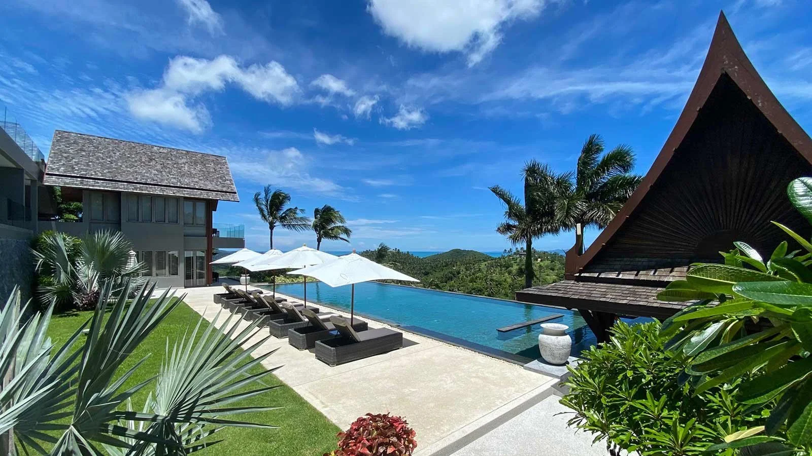 A luxury villa overlooking Koh Samui